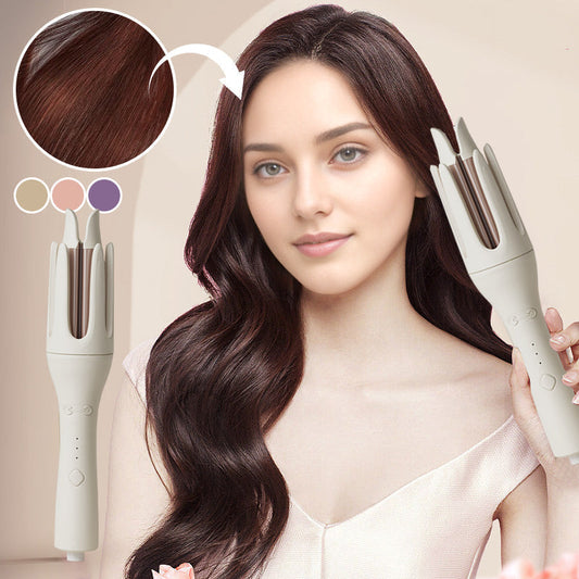 ⏳DERNIER JOUR – 50% OFF !!💥Fer à Boucler Automatique – Styliseur Rotatif Mains Libres pour des Boucles Luxueuses & Rebondies💇‍♀️ Chaleur Céramique Douce • Sans Emmalement • Ondulations Salon en Minutes ⏱️🌿