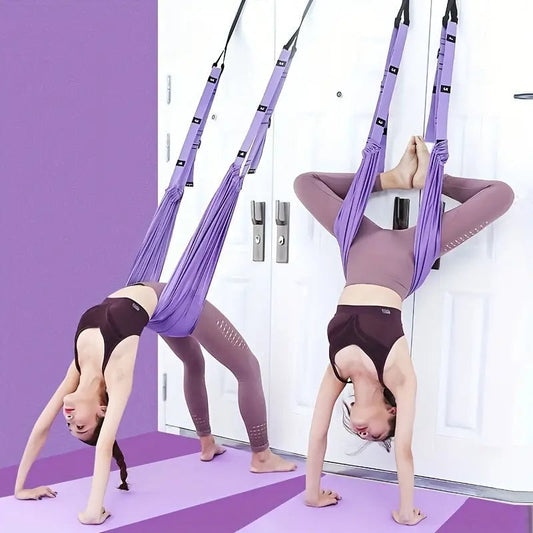 ⏰Soldes exceptionnelles 50 % DE RÉDUCTION💜Corde de yoga aérien pour soulager les maux de dos