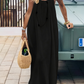 💃 DERNIER JOUR -50% !!✨ Robe Nuisette Femme Couleur Unie, Robe Longue Élégante Sans Manches pour l'Été, Vêtement de Nuit Femme💕