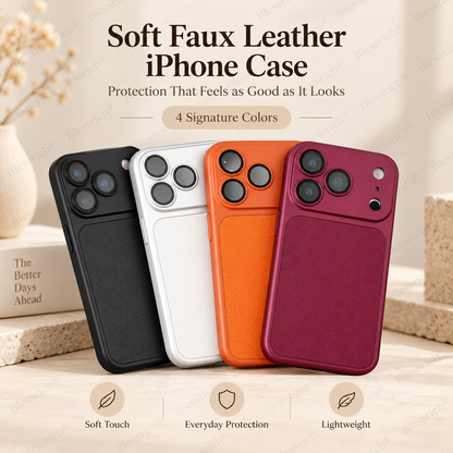 😍 Nouvelles couleurs inspirées de l’iPhone 18 ! Coque souple effet cuir 💎 | Toucher raffiné ✨ | Tendance 🔥 | Stock limité ⏰