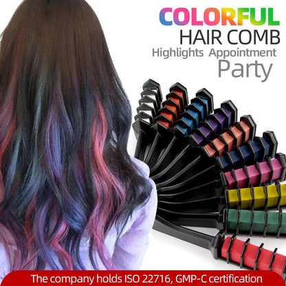 🎅 PRÉVENTE DE NOËL : 50% DE RÉDUCTION ✨ Craie Colorante Temporaire pour Cheveux – 10 Couleurs, Sans Danger & Part au Shampooing ✨