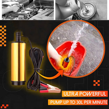 🚜 PROMO FLASH : 50% DE RÉDUCTION ! Pompe Électrique Submersible Multifonction pour Diesel – Corps en Acier Inoxydable, Portative Légère & Débit 12 L/min for un Transfert de Carburant Efficace et Durable ⚡