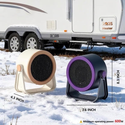 🔥 50% DE RÉDUCTION ! 💨 Radiateur Mini Portable Instantané 2026 – Chauffage PTC 2s, Angle Ajustable & Ultra-Silencieux 🏠