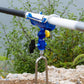 🎣 OFFRE LIMITÉE -50% 🔒 Support de Canne Autobloquant à Tourelle — 360°, Acier Inoxydable