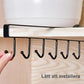 🏠 −50% MAINTENANT !🔥 Crochet Sous-Étagère 6 Crochets – Organisateur de Cuisine gain de Place – Sans Perçage – Support Ustensiles en Acier pour Placard & Garde-Robe 🍴