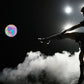 Football holographique réfléchissant émettant de la lumière