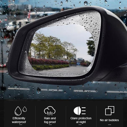 🌧️PROMO FLASH : 50% DE RÉDUCTION ! Film Anti-Pluie et Anti-Buée pour Rétroviseurs de Voiture – Nanotechnologie PET, Pose Simple & Formes Multiples for une Vision Plus Claire sous la Pluie et le Brouillard ✨