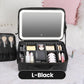 🌸 -50% MAINTENANT ! 🌸 Maquillage Parfait Partout – Trousse de Maquillage Portable avec Miroir LED ! ✨