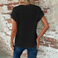 👗🦇 T-Shirt Femme Manches Chauve-Souris Crochet – 50% OFF ! Détails crochet boho, manches légères – parfait pour les journées chaudes. 🔥☀️