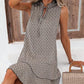 💃PROMO DERNIER JOUR 50%🎀Robe Femme Nœud & Motif Géométrique – Coupe Flatteuse, Tissu Coton Léger, Style Intemporel ✨