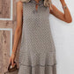 💃PROMO DERNIER JOUR 50%🎀Robe Femme Nœud & Motif Géométrique – Coupe Flatteuse, Tissu Coton Léger, Style Intemporel ✨