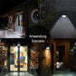 🌙💡 Applique murale solaire extérieure à 140 LED | Détecteur de mouvement – IP65 ✨