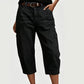 📢Soldes de mi-saison : 50 % de réduction – offre à durée limitée ⏰Pantalon de jean court et extensible pour femme, style décontracté