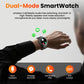 Montre connectée pour homme de style militaire avec batterie de 1 100 mAh, écran AMOLED de 1,7 pouces, lampe torche LED, étanchéité IP68, montre de sport avec fonction téléphone, plus de 110 modes sportifs, suivi de la fréquence cardiaque et du somme