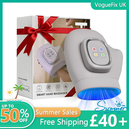 🖐️💆 Masseur de main et poignet à compression d’air – 3 modes, 5 intensités, minuterie automatique, convient aux droitiers et gauchers, le rituel détente qui soulage vos mains fatiguées partout, au bureau comme à la maison 🔋✨