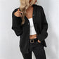 🏆VENTE DERNIÈRE CHANCE -50%🔥Manteau Femme Automne Tricoté à Capuche Cordon