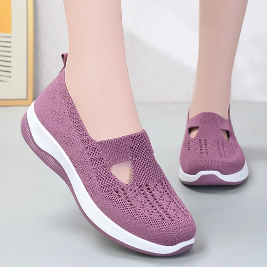 💎 50% DE RÉDUCTION ! 👟 Baskets Légères Femme – Tricot Respirant & Semelle Antidérapante – Confort Orthopédique for Marche