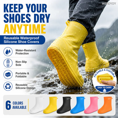 ☔ 50% RABATT – Couvre-chaussures silicone étanches – toutes tailles – sans couture – nomades – hommes, femmes, enfants