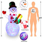 ☃️🎄Nouveau design très vendu Bonhomme de neige gonflable de Noël Décoration extérieure de Noël