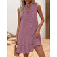 💃PROMO DERNIER JOUR 50%🎀Robe Femme Nœud & Motif Géométrique – Coupe Flatteuse, Tissu Coton Léger, Style Intemporel ✨