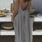💃 DERNIER JOUR -50% !!✨ Robe Nuisette Femme Couleur Unie, Robe Longue Élégante Sans Manches pour l'Été, Vêtement de Nuit Femme💕