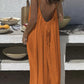 💃 DERNIER JOUR -50% !!✨ Robe Nuisette Femme Couleur Unie, Robe Longue Élégante Sans Manches pour l'Été, Vêtement de Nuit Femme💕