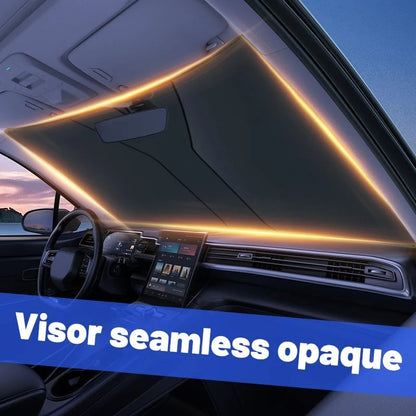 📢📢50% DE RÉDUCTION !! ⏰ Pare-Soleil Pliable pour Pare-Brise – Protection UV, Inclut Cache-Volant, Pochette Offerte ☀️