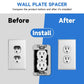🛠️ Alignement Parfait en Quelques Secondes – Cales pour Plaques Murales Comblant les Espaces. Compatible Boîtiers UK Standard. Livraison UK Gratuite