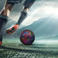 Football holographique réfléchissant émettant de la lumière