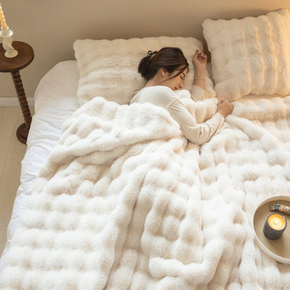 🛋️PROMO FLASH : 50% DE RÉDUCTION ! Plaid Doux et Moelleux en Flanelle Unie – Polyester Texturé, 4 Tailles & 5 Couleurs for des Soirées Fraîches Confortables sur Canapé et Lit ✨