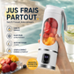 🍊🥤 Blender portable sans fil 450 ml | Écran numérique LED, double couvercle et mixage en 30 s