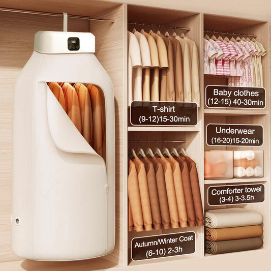 👕 50% DE RÉDUCTION! 💨 Séchoir électrique pliable – Portable & compact ✨