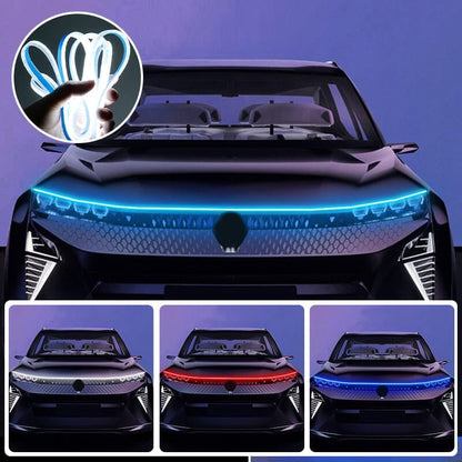 🌞Commencez le printemps en beauté avec 50 % de réduction ! ✨Éclairage LED pour capot de voiture – Démarrage avec balayage dynamique, étanche, universel 12 V, kit de décoration pour voiture