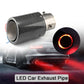 🚗 50% DE RÉDUCTION! 🔥 Embout d'échappement LED – Effet flamme, fibre de carbone & universel 💨