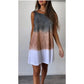 💥Soldes -50%🌸 Robe Sans Manches Col Rond Imprimé Dégradé