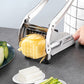🔪 50% DE RÉDUCTION ! 🥒 Trancheuse à Pommes de Terre & Concombres – Inox – 4 Ventouses & Lame Pro for Cuisine