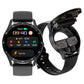 ⌚ -50% ! 🎧 Montre Connectée 2-en-1 avec Écouteurs TWS Intégrés – Écran HD 1,32″ & IP67 – Appels, Santé, Sports – Argent et Noir 🏃