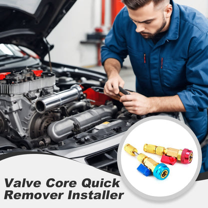 🔧 PROMO LIMITÉE 50% DE RÉDUCTION ! 💥 Outil Démontage Rapide Noyau de Valve – R134A, Haute/Basse Pression, Robinet Intégré ✨