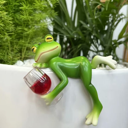 🐸🍃 OFFRE LIMITÉE 50% DE RÉDUCTION! Figurines de Grenouilles en Bouleau Faites à la Main – Collection Elfes de la Forêt, Texture Naturelle, Charme Rustique – Parfaites pour Décorer Jardin, Étagère ou Bureau 🌲