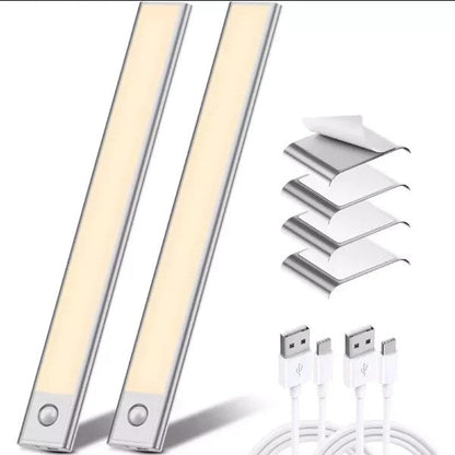 Éclairage LED rechargeable pour placard avec détecteur de mouvement, pratique et économe en énergie 💡