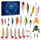 🎣 50% DE RÉDUCTION ! ✨ Ensemble de Leurres de Pêche Réalistes - 24 Leurres Robustes avec Boîte de Rangement, Idéal pour Débutants et Experts 🐟📦
