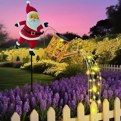 🎅 Soldes de Noël : 50% de réduction !!🎄🎅Lumière solaire pour jardin en forme de Père Noël