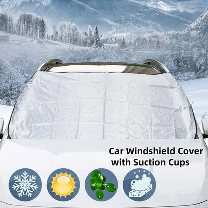 ☀️ -50 % en ce moment ! 🚗 Protection de pare-brise à ventouses, bloque 99 % des UV, protège du givre et de la neige ❄️