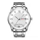 📢 50% de réduction !!! Montre homme lumineuse & étanche – élégance bicolore, affichage jour/date 🎁⌚