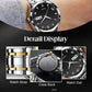 📢 50% de réduction !!! Montre homme lumineuse & étanche – élégance bicolore, affichage jour/date 🎁⌚