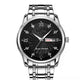 📢 50% de réduction !!! Montre homme lumineuse & étanche – élégance bicolore, affichage jour/date 🎁⌚