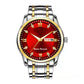 📢 50% de réduction !!! Montre homme lumineuse & étanche – élégance bicolore, affichage jour/date 🎁⌚