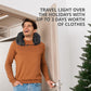 ⏳🔥 OFFRE LIMITÉE −50% ! ⏰Taie d'oreiller de voyage rembourrable pour vêtements