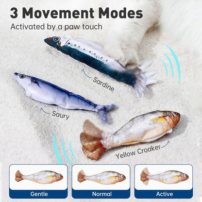 📢📢50% DE RÉDUCTION !! ⏰Jouet de poisson de saut réaliste pour chats