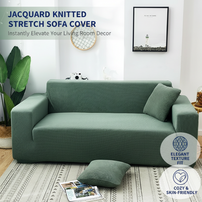 ✨ PROMO LIMITÉE 50% DE RÉDUCTION ! 🎀 Housse de Canapé Extensible Jacquard – Anti-Dérapante, Douce & Ajustement Universel 🏡